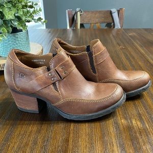 Born Leather Ankle Boots Size 7.5